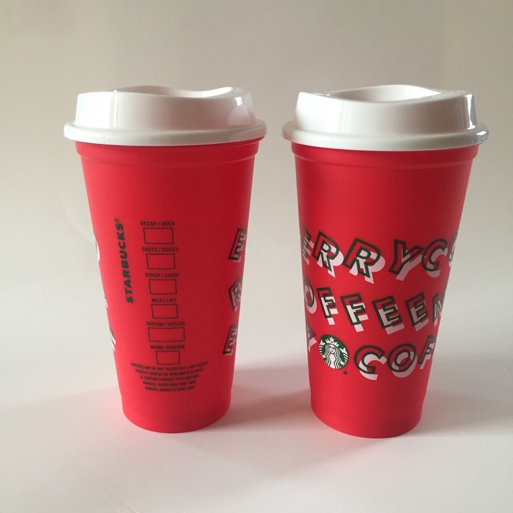 Two 2019 Starbucks Limited Edition Cups